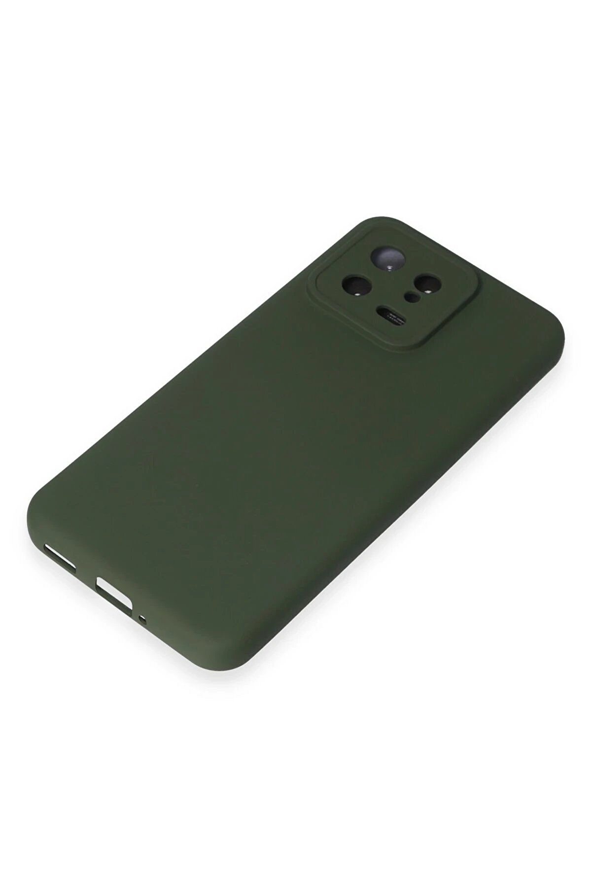 Xi̇aomi̇ Mi̇ 13 Kılıf Nano İçi̇ Kadi̇fe Si̇li̇kon - Koyu Yeşi̇l - Dropx9225-7896