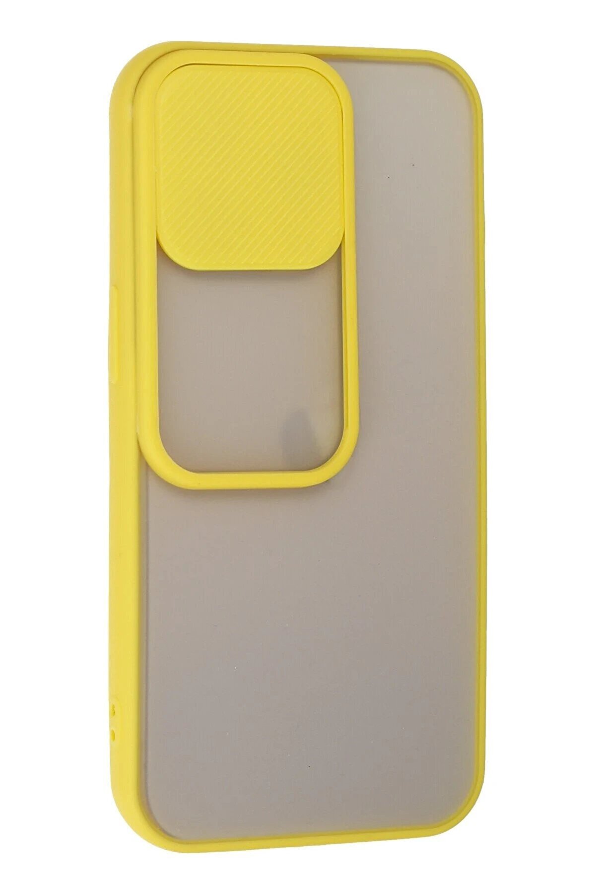 İphone 13 Pro Kılıf Palm Buzlu Kamera S&uuml;rg&uuml;l&uuml; Si̇li̇kon - Sarı - Dropx9913-6147