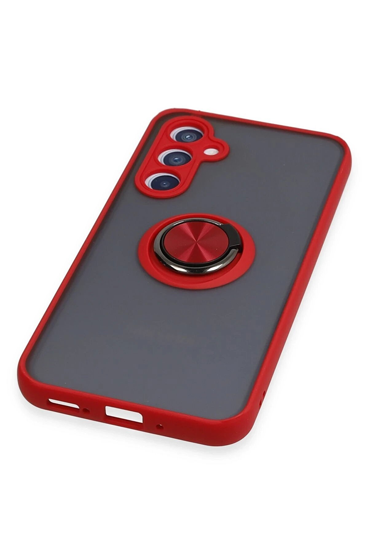 Samsung Galaxy A54 5G Kılıf Montreal Y&uuml;z&uuml;kl&uuml; Si̇li̇kon Kapak - Kırmızı - Dropx2879-9011