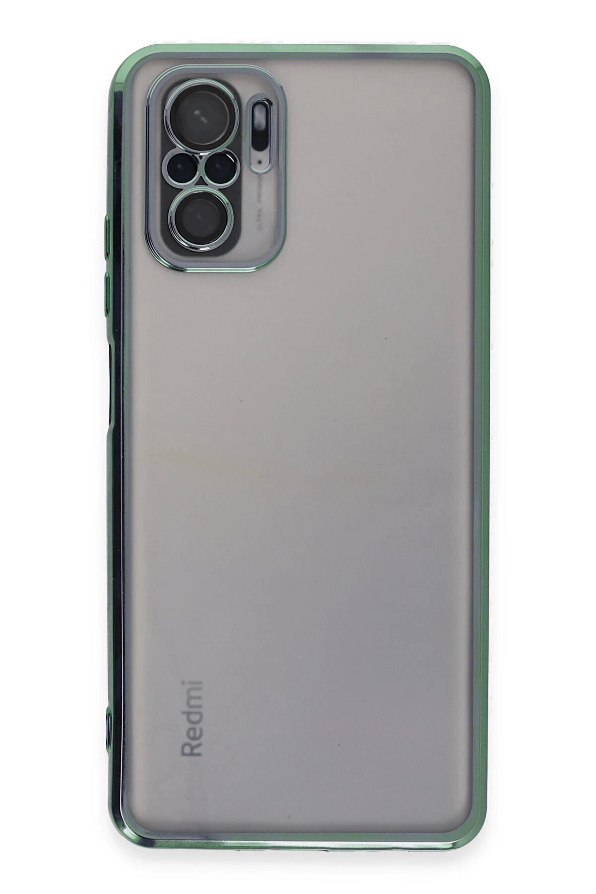 Xi̇aomi̇ Redmi̇ Note 10 Kılıf Lensli̇ Si̇li̇kon - Yeşi̇l - Dropx9809-8317