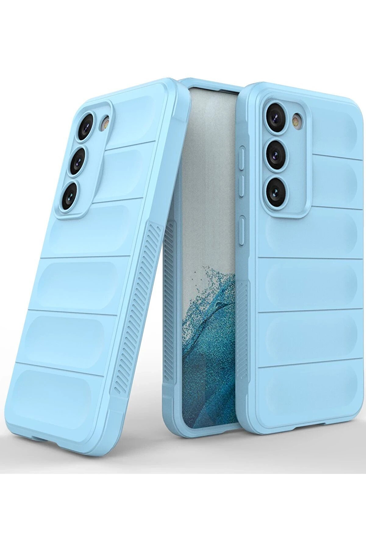 Samsung Galaxy S23 Plus Kılıf Opti̇mum Si̇li̇kon - Sky Blue - Dropx9825-8484