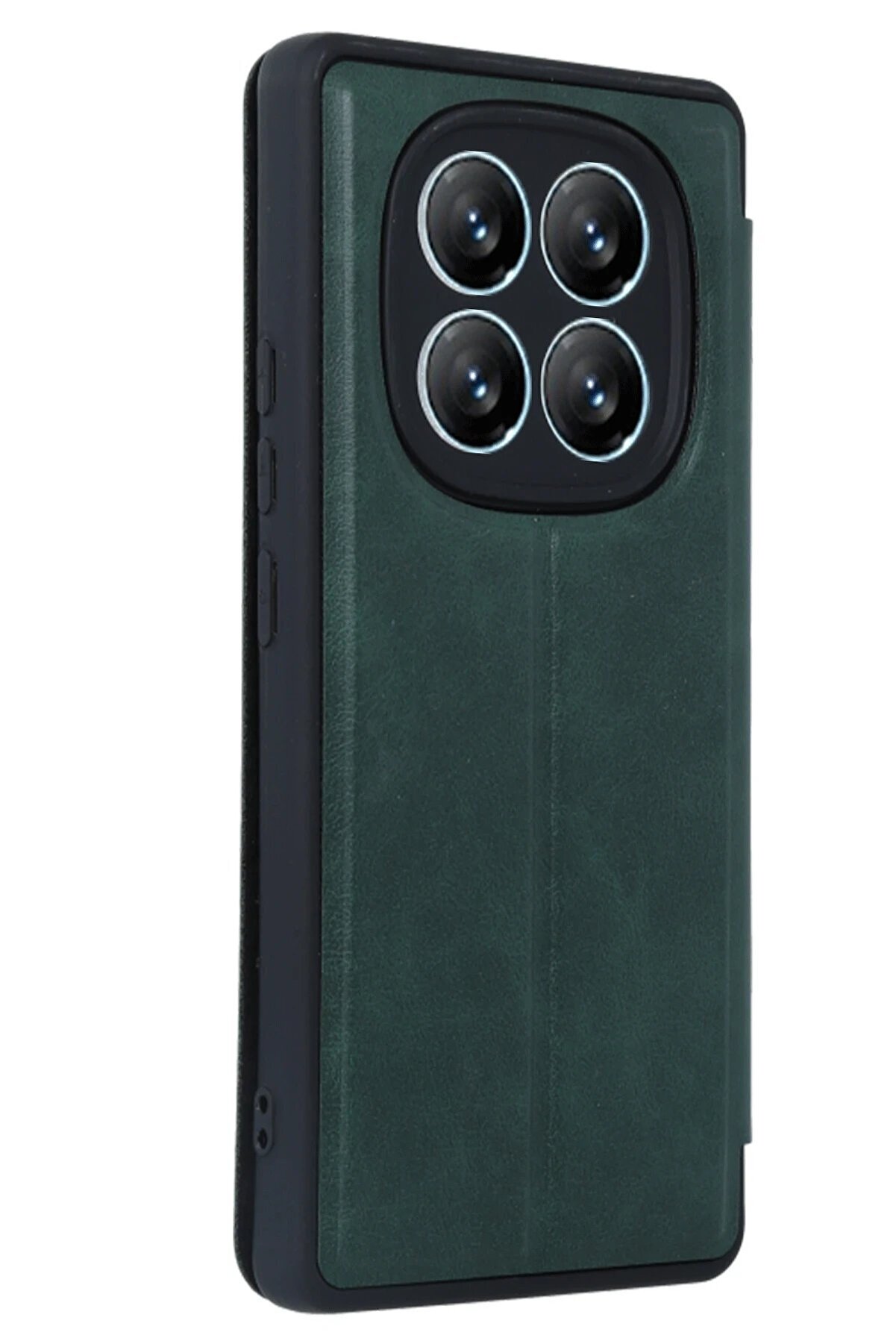 Xi̇aomi̇ Redmi̇ Note 14 Pro 4G Kılıf Fli̇p Cover - Koyu Yeşi̇l - Dropx3474-8215