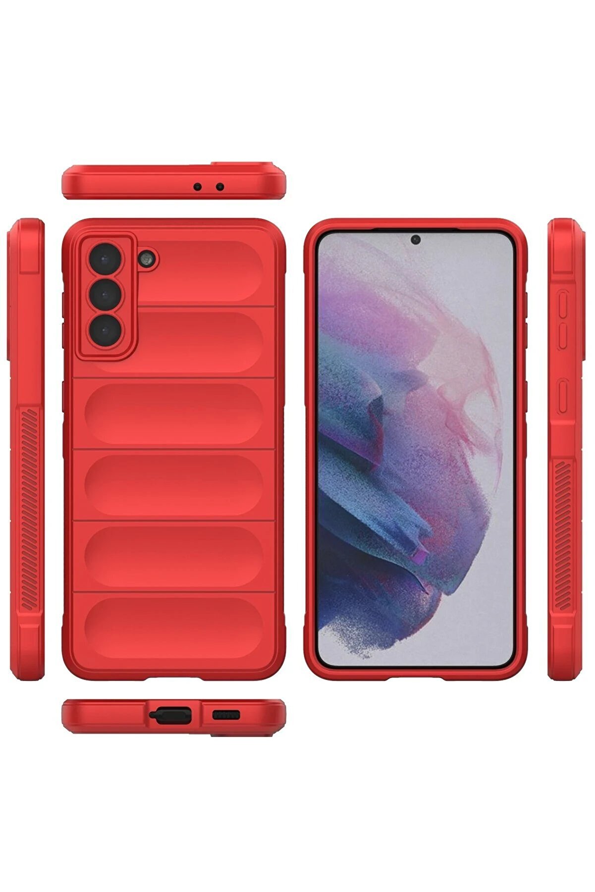 Samsung Galaxy S22 Plus Kılıf Opti̇mum Si̇li̇kon - Kırmızı - Dropx6930-4110