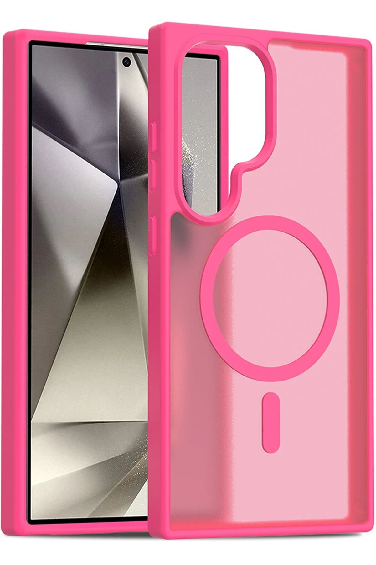 Samsung Galaxy S24 Ultra Jota Magsafe Kapak - Rose - Dropx8063-7768