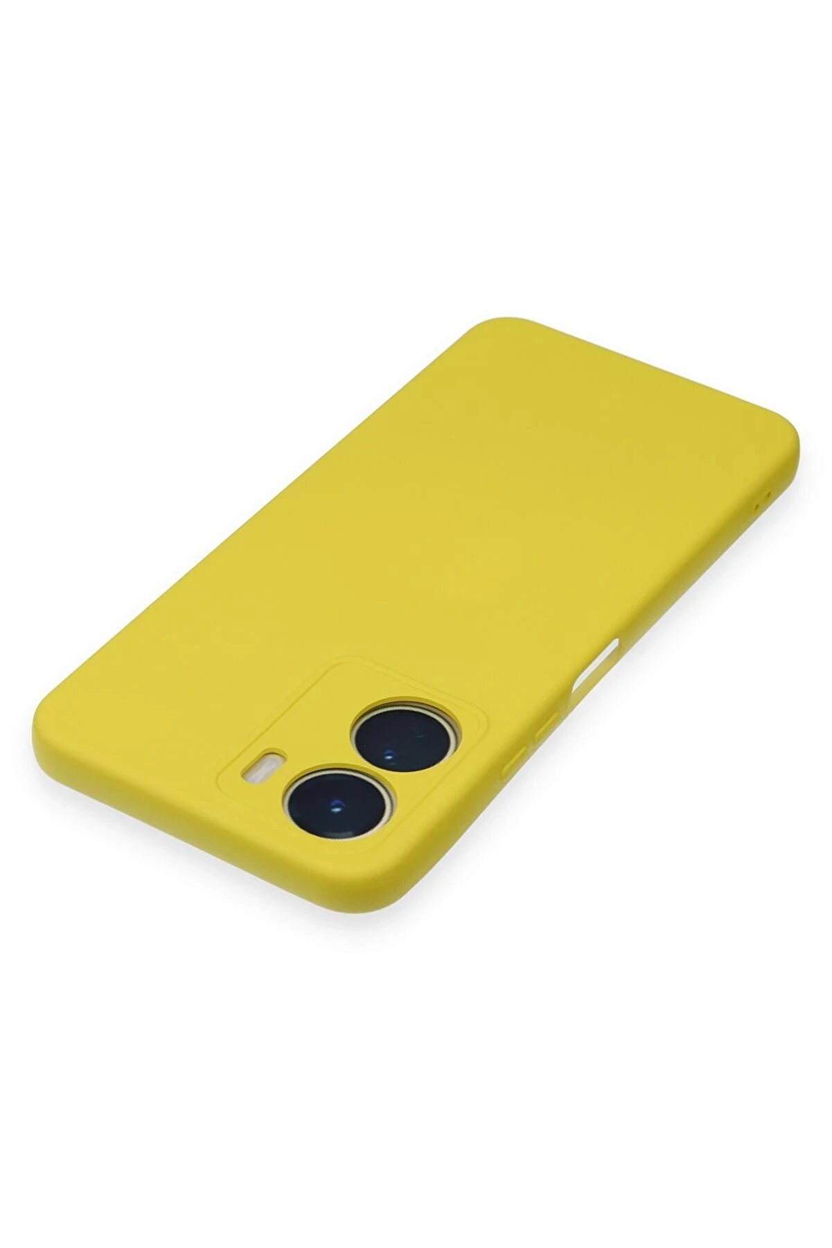 Vi̇vo Y16 Kılıf Nano İçi̇ Kadi̇fe Si̇li̇kon - Sarı - Dropx9094-7793