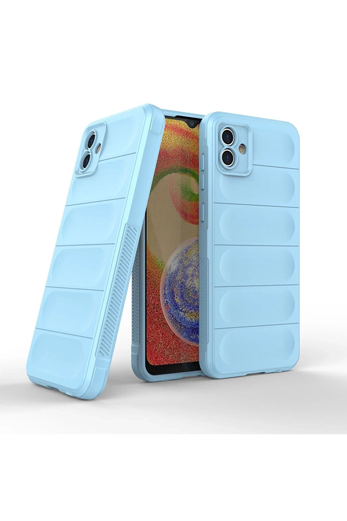 Samsung Galaxy A04 Kılıf Opti̇mum Si̇li̇kon - Sky Blue - Dropx6949-9077