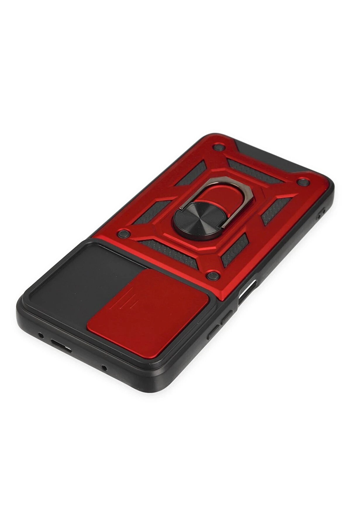 Xi̇aomi̇ Poco X3 Gt Kılıf Pars Lens Yüzüklü Si̇li̇kon - Kırmızı - Dropx3990-9079