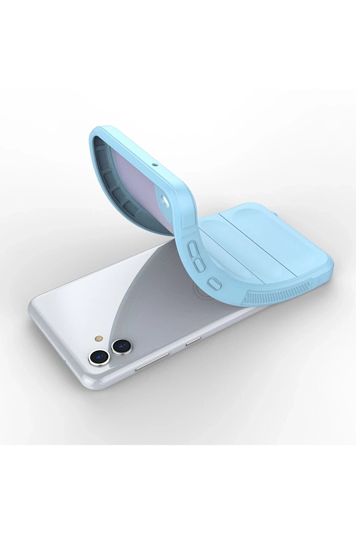 Samsung Galaxy A04 Kılıf Opti̇mum Si̇li̇kon - Sky Blue - Dropx6949-9077