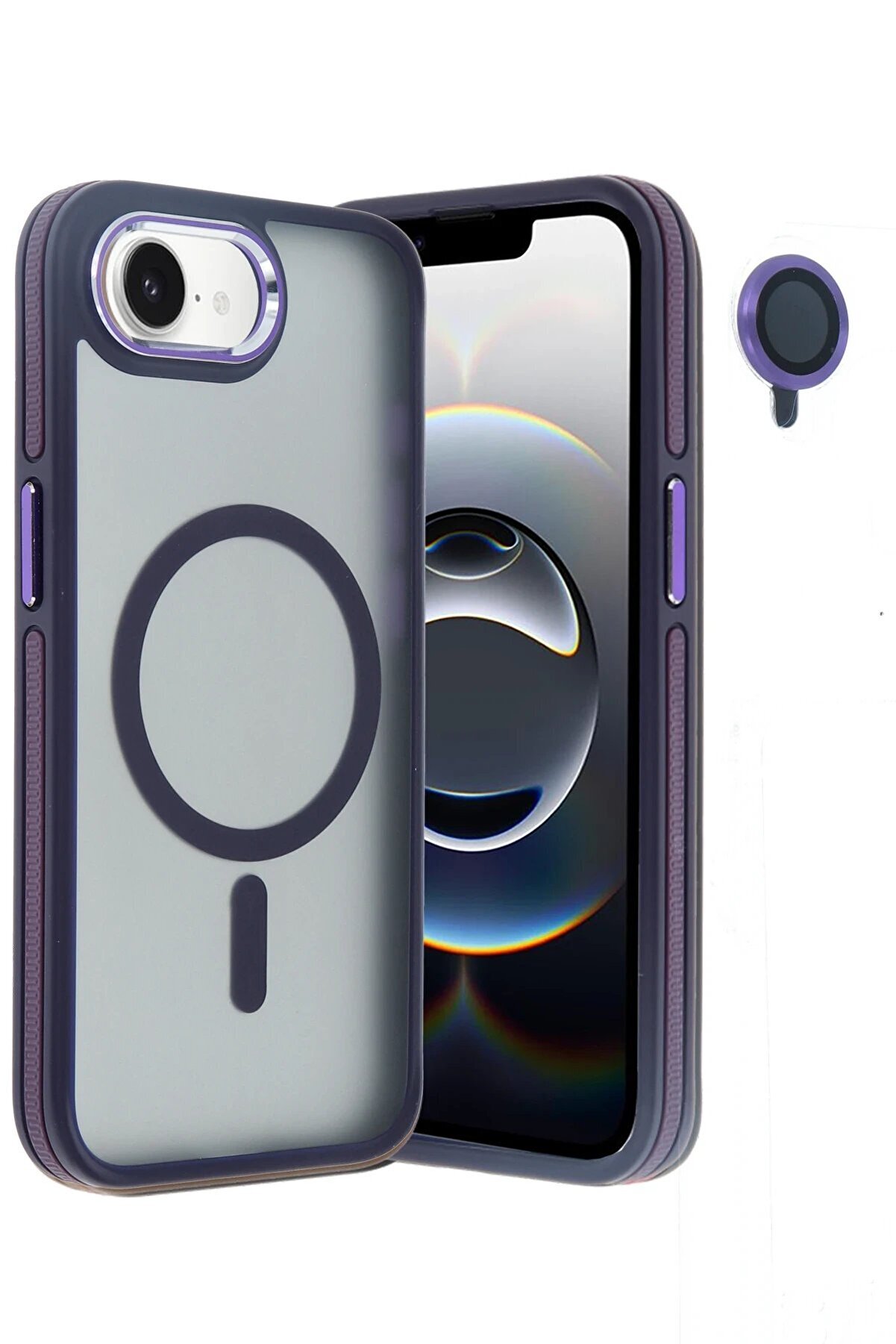 İphone 16E Wi̇nner Magsafe Kapak - Deri̇n Mor - Dropx8210-2604