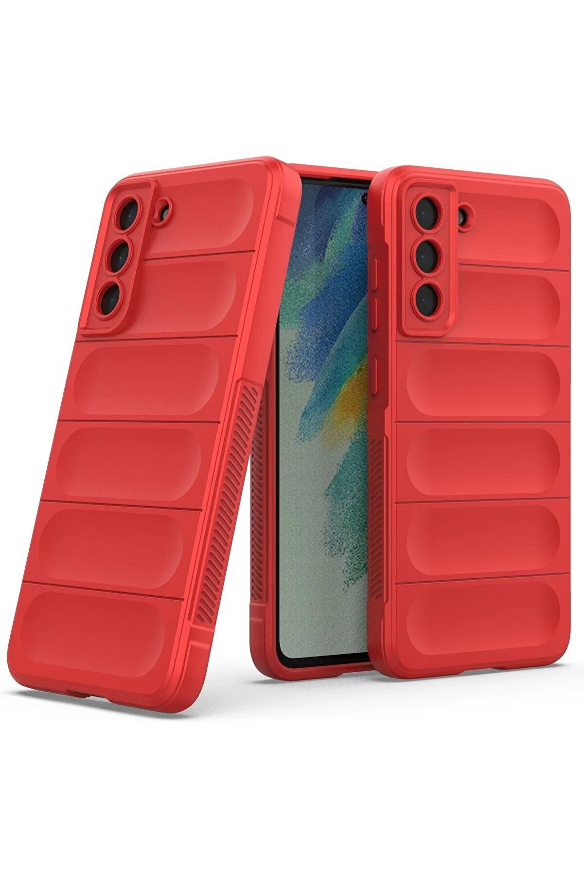 Samsung Galaxy S22 Plus Kılıf Opti̇mum Si̇li̇kon - Kırmızı - Dropx6930-4110