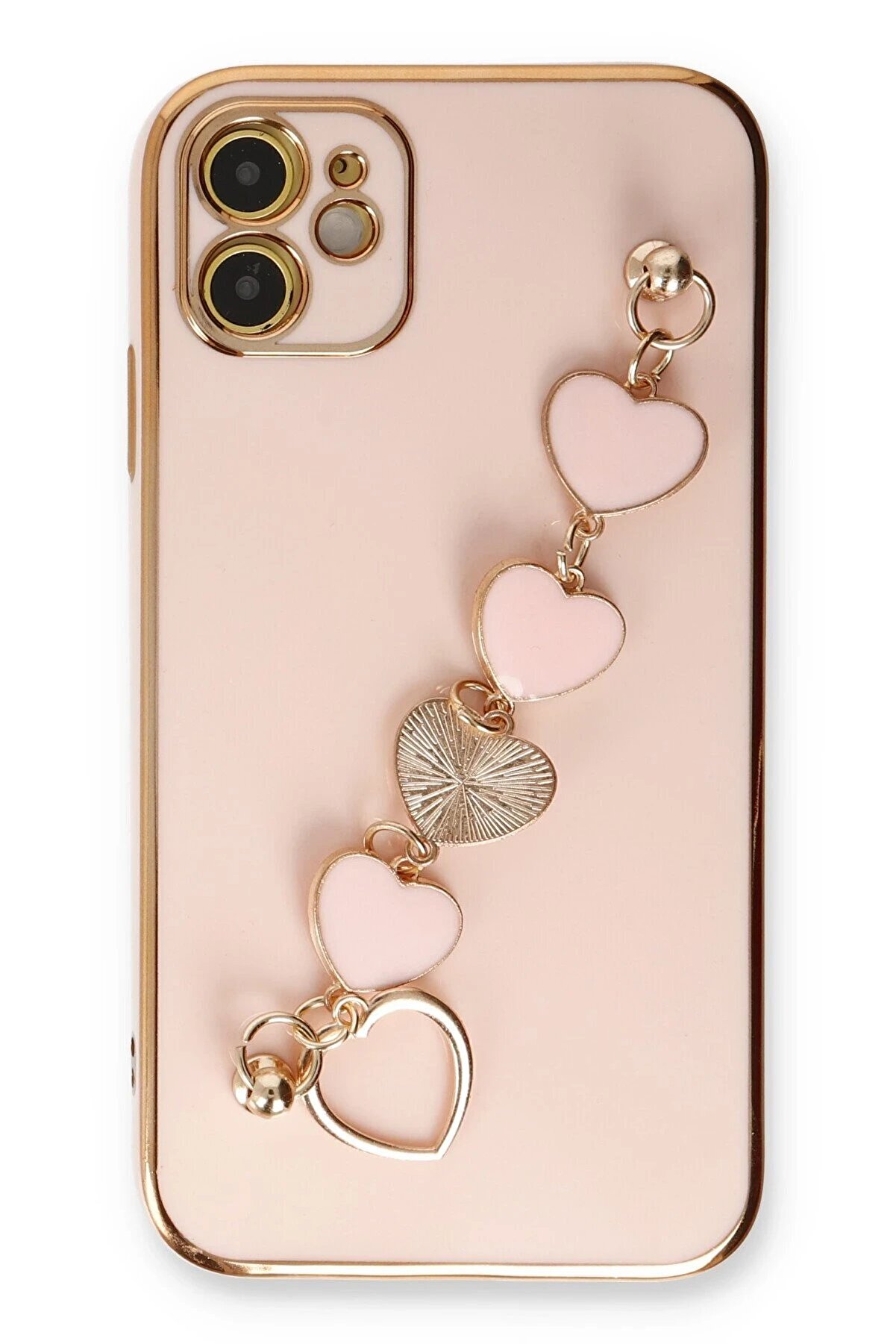 İphone 12 Kılıf Esi̇la Si̇li̇kon - Pudra - Dropx5228-8241