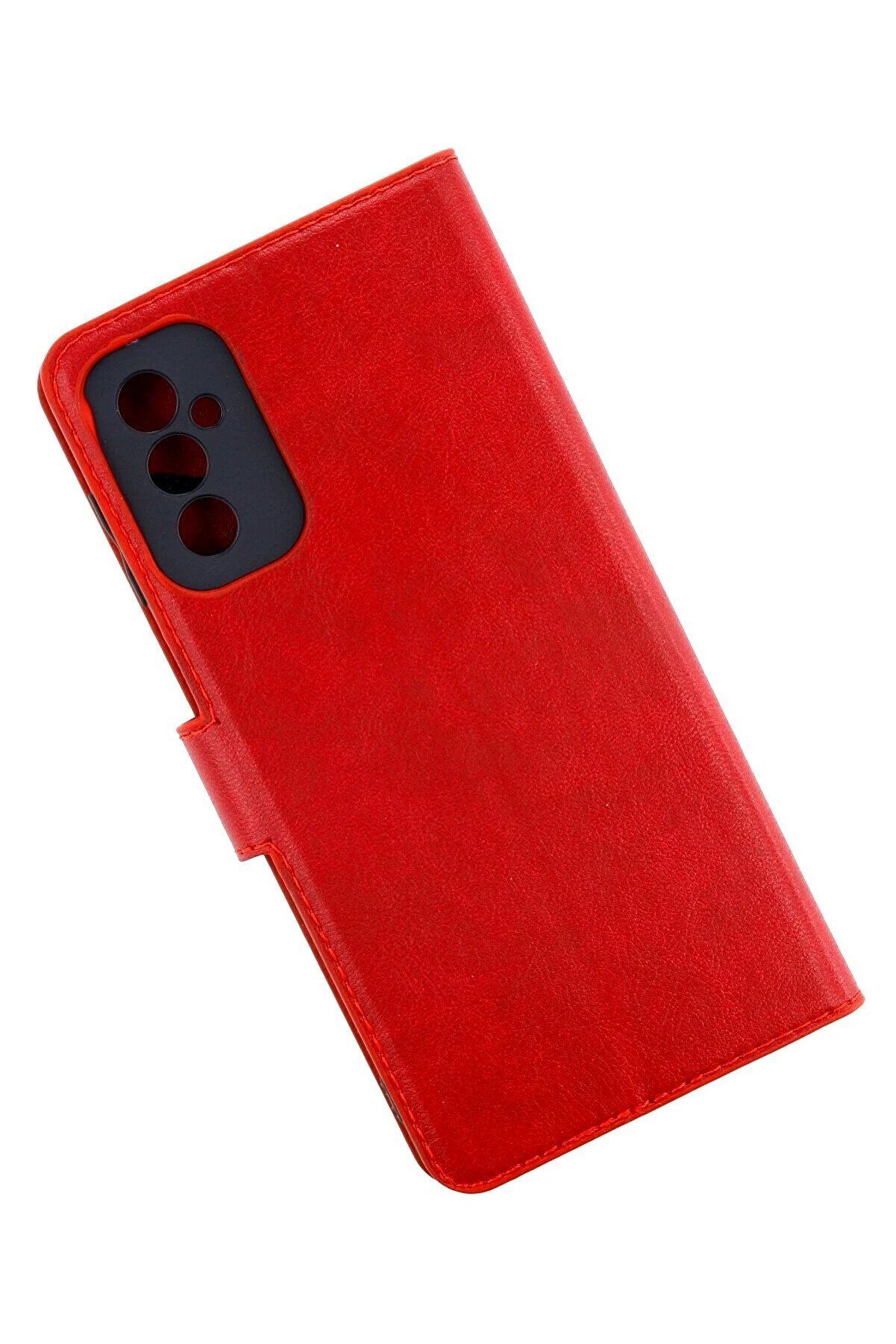 Samsung Galaxy M52 5G Kılıf Trend S Plus Kapaklı Kılıf - Kırmızı - Dropx7152-4134