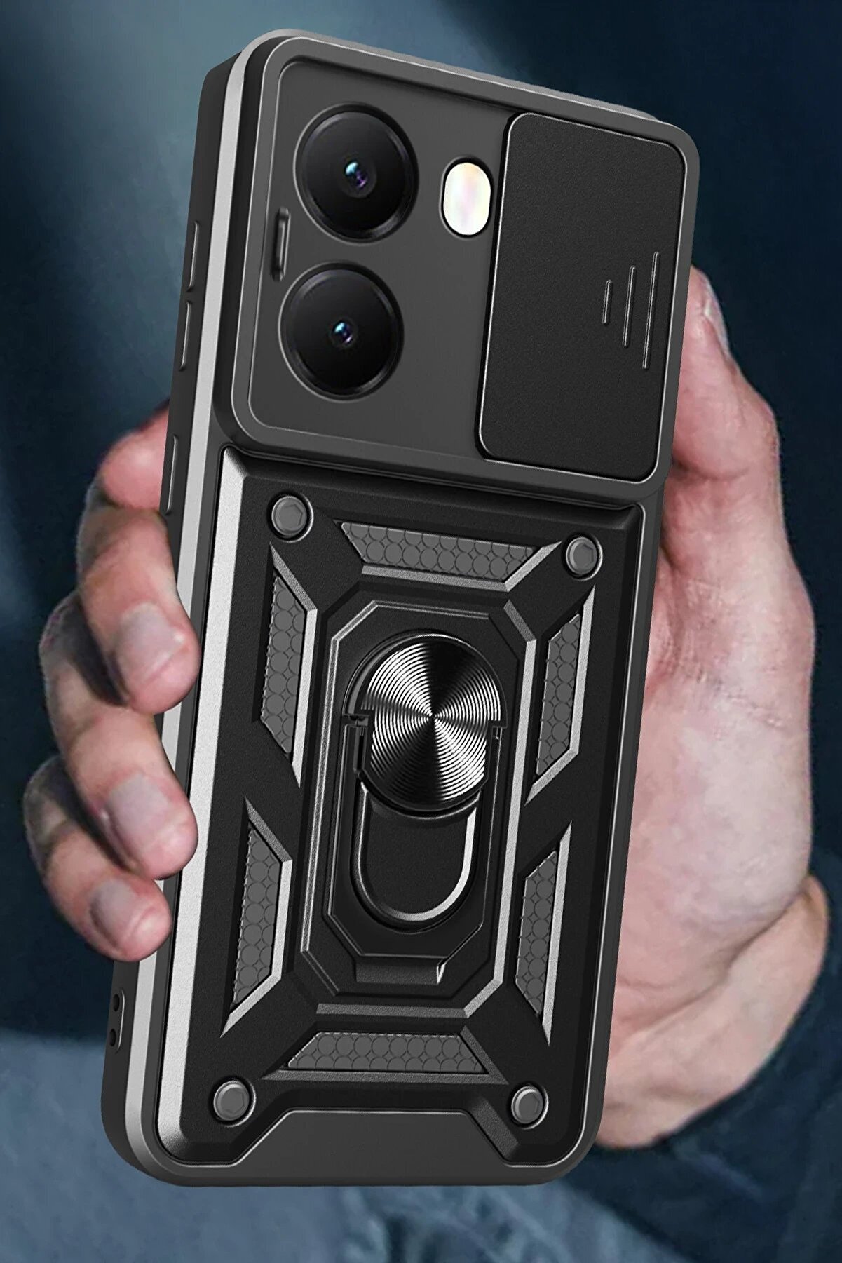 Xi̇aomi̇ Poco X7 Pro Kılıf Pars Lens Y&uuml;z&uuml;kl&uuml; Si̇li̇kon - Yeşi̇l - Dropx8426-1298