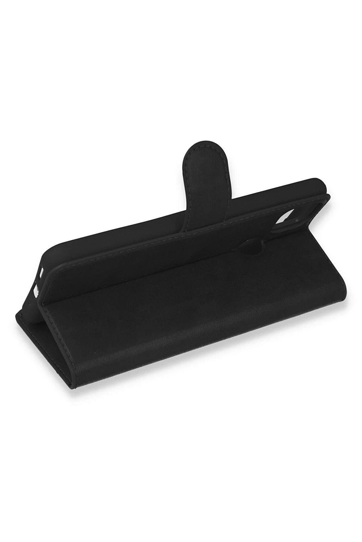 Xi̇aomi̇ Redmi̇ 9C Kılıf Trend S Plus Kapaklı Kılıf - Si̇yah - Dropx1541-6137