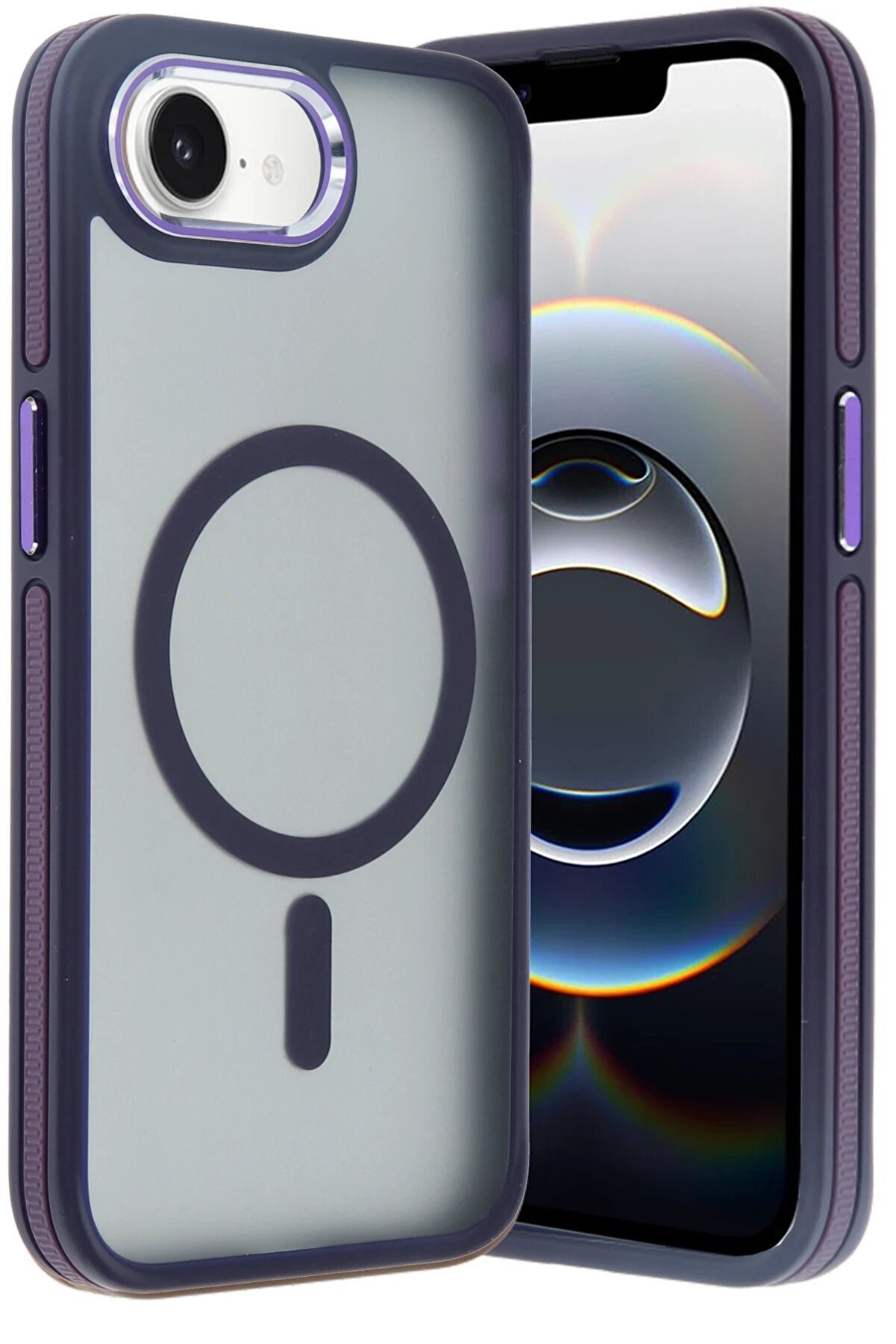 İphone 16E Wi̇nner Magsafe Kapak - Deri̇n Mor - Dropx8210-2604