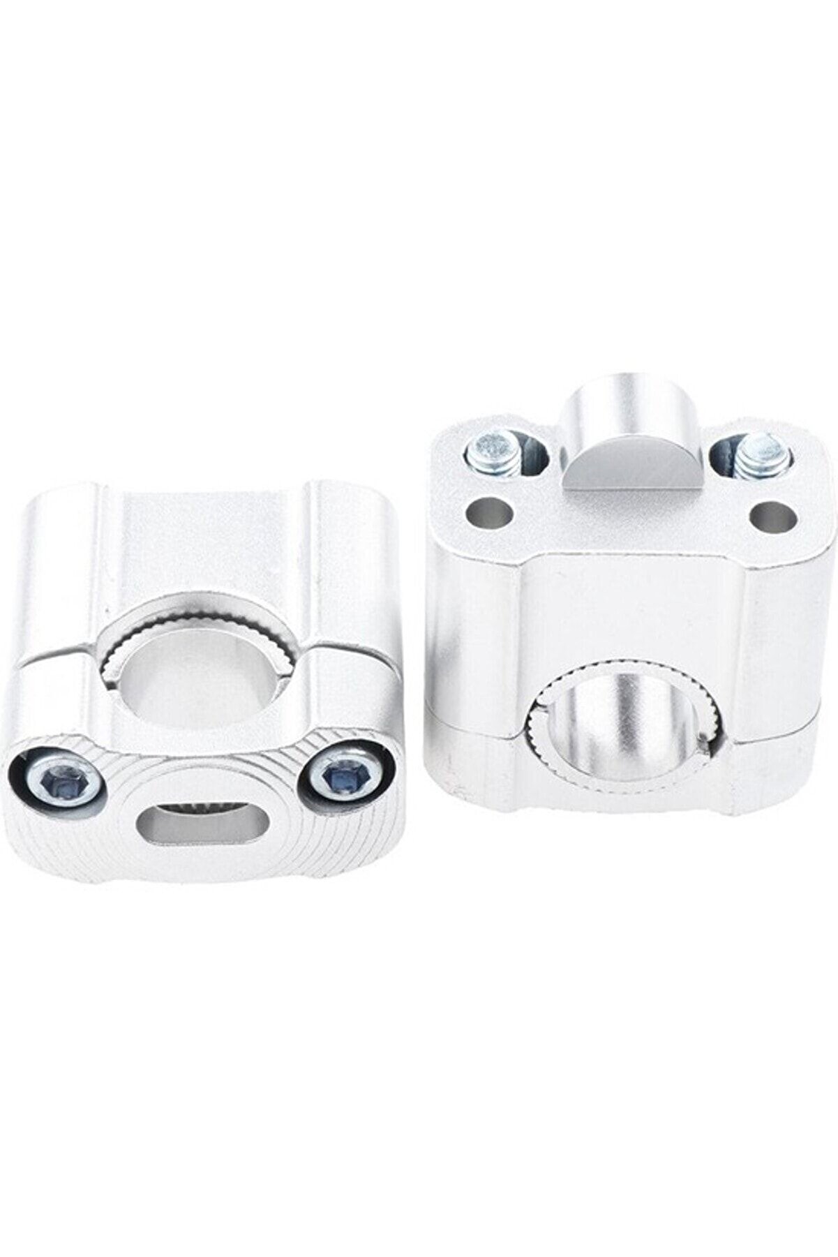 Alkan 430 2 Parça Motosiklet Gidon Yükselticil 22 mm. 28 mm Nikel Takım
