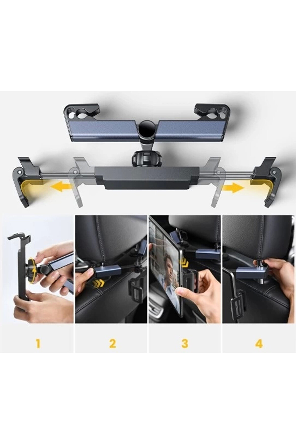 Prati̇k Koltuk Arkası Ayarlanabi̇li̇r Tablet Telefon Tutucu