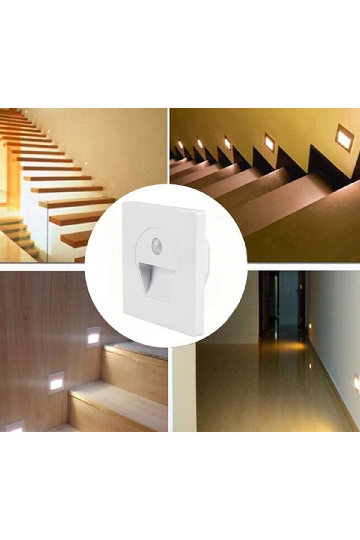 Cata Ct 5170 1W Beyaz Kasa Sensörlü Kori̇dor Aydınlatması 3200K Gün Işığı