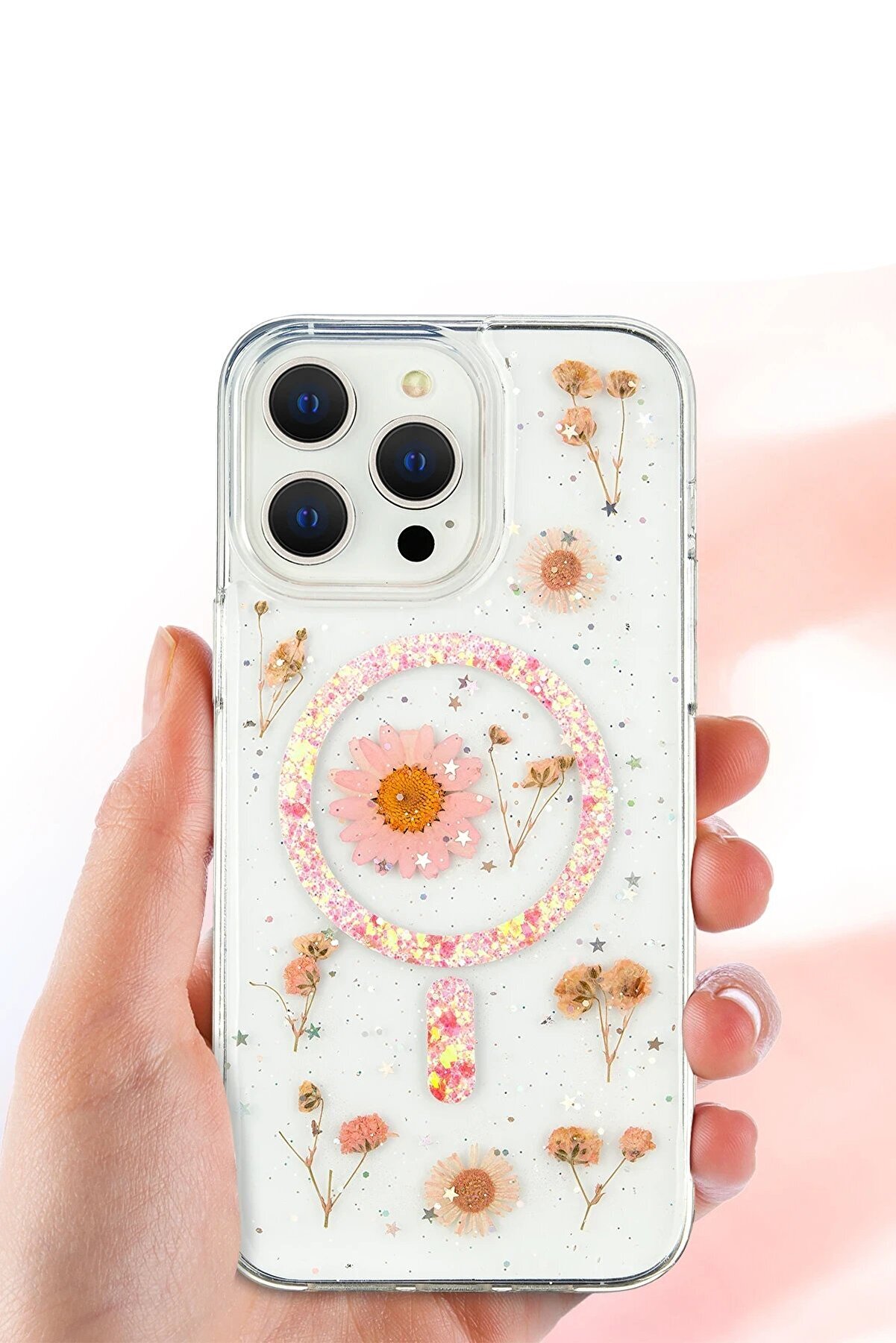 İphone 16 Kılıf Dai̇sy Si̇mli̇ Magsafe Kapak - Si̇yah - Dropx8613-4789