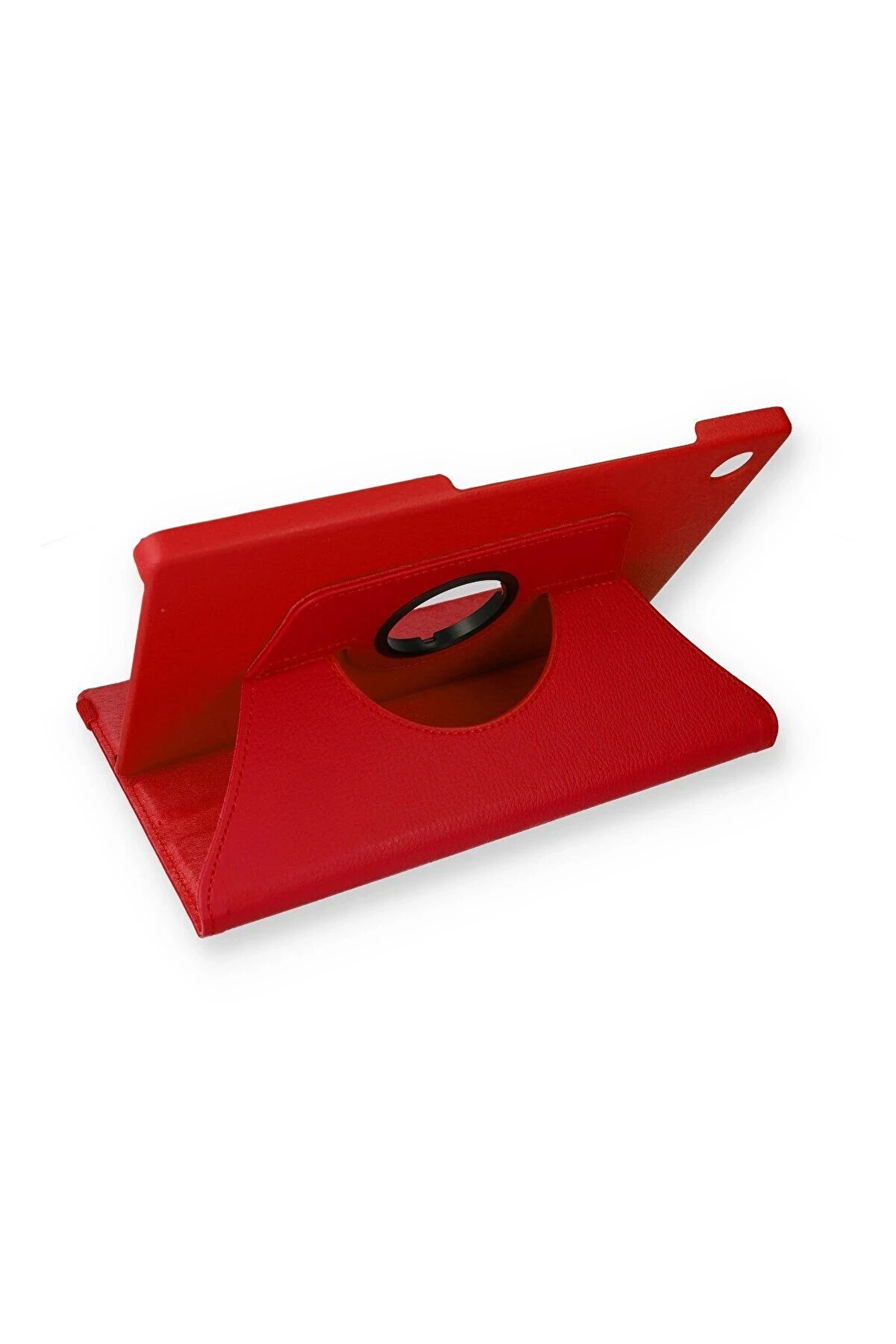 CepteToptan Samsung Galaxy X200 Tab A8 10.5 Kılıf 360 Tablet Deri Kılıf - Kırmızı - DROPX8924-3850