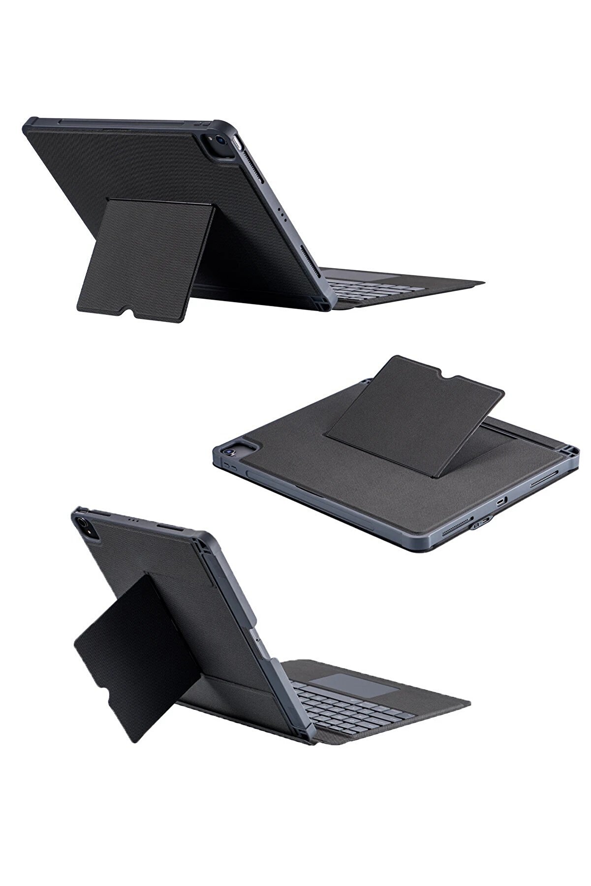 T5509D İpad Pro 12.9 (2022) Kılıf Palermo Ledli̇ Klavyeli̇ Standlı Tablet Kıl - Dropx2349-4207