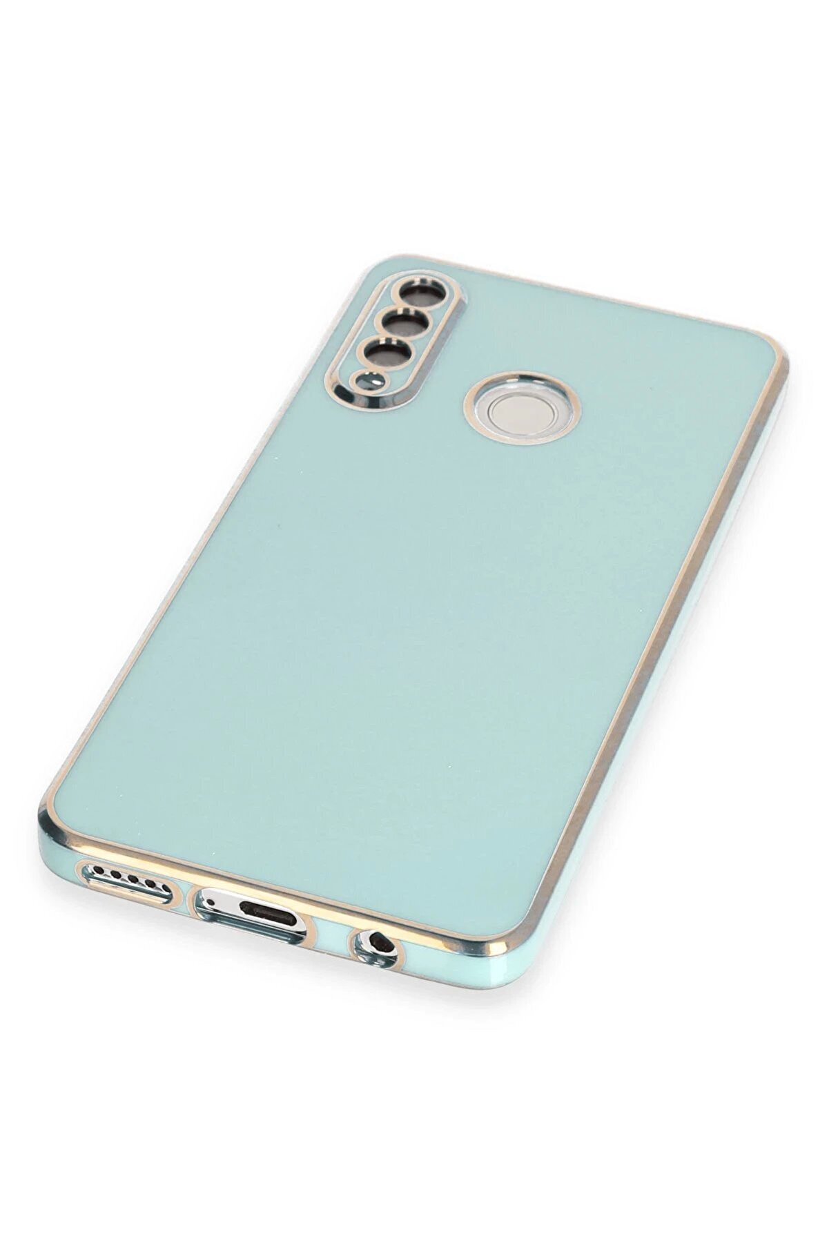 Huawei̇ P30 Li̇te Kılıf Volet Si̇li̇kon - Açık Yeşi̇l - Dropx3232-4977