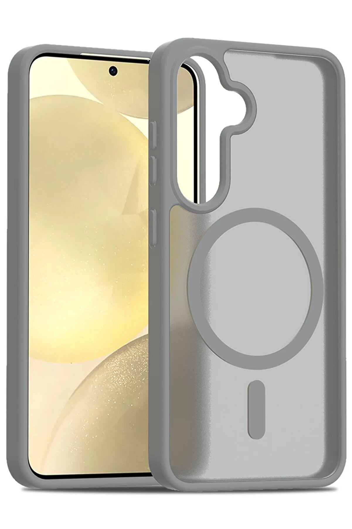 Samsung Galaxy S24 Jota Magsafe Kapak - Ti̇tan Gri̇ - Dropx3700-4027