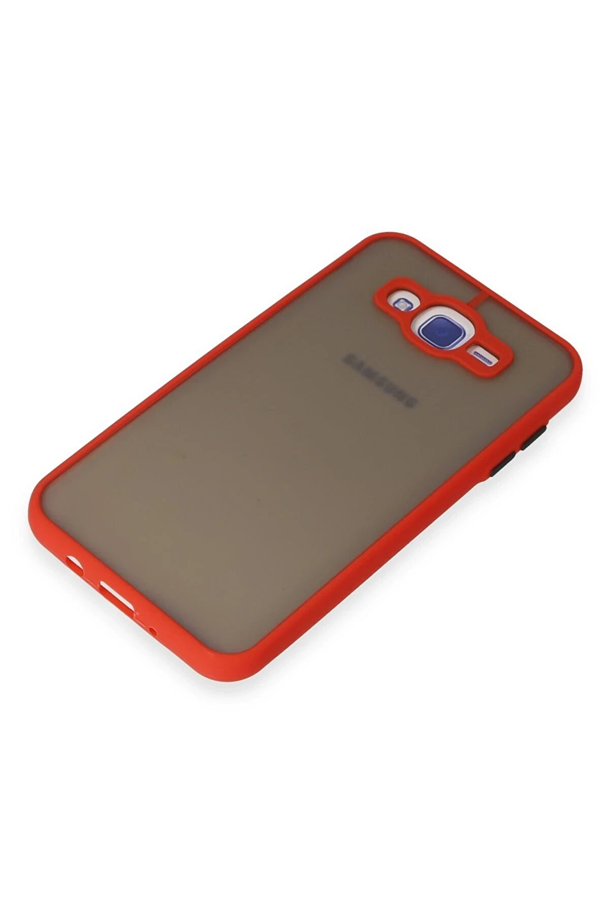 Samsung Galaxy J7 Kılıf Montreal Si̇li̇kon Kapak - Kırmızı - Dropx3280-2218