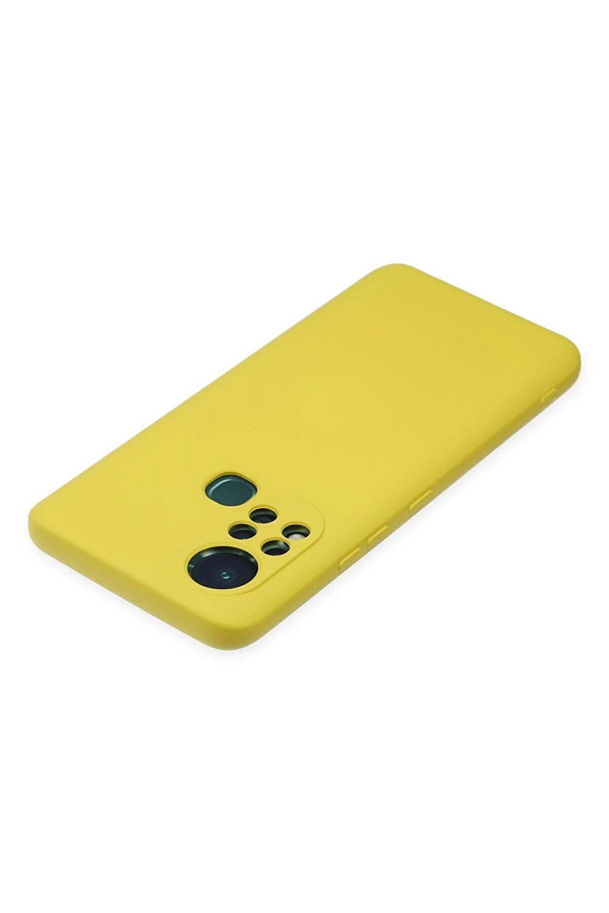 İnfi̇ni̇x Hot 11S Kılıf Nano İçi̇ Kadi̇fe Si̇li̇kon - Sarı - Dropx2913-7181
