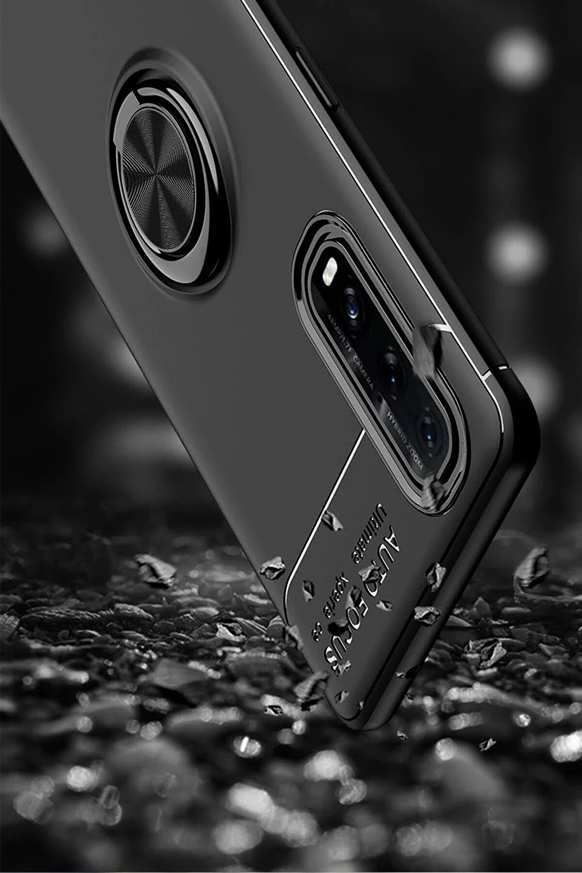 Oppo Fi̇nd X2 Kılıf Range Yüzüklü Si̇li̇kon - Mavi̇ - Dropx9996-6772