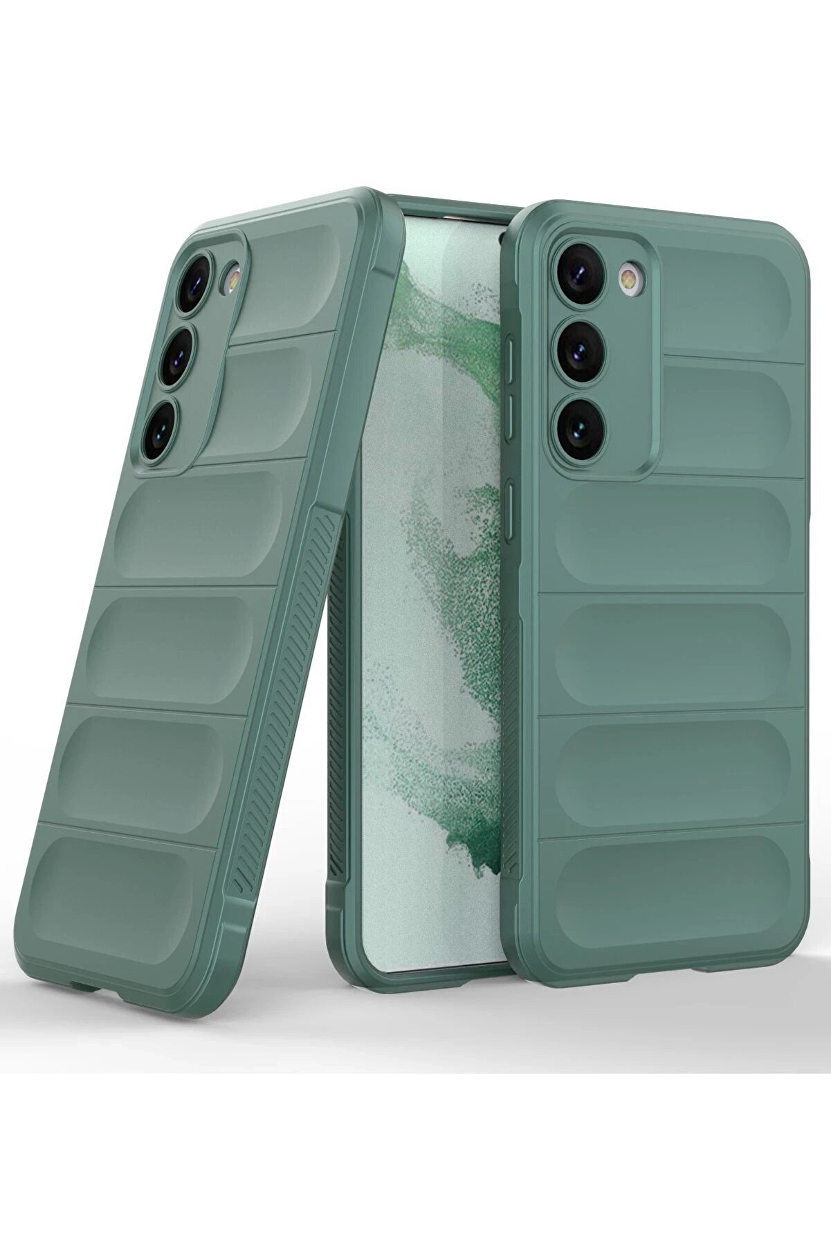 Samsung Galaxy S23 Plus Kılıf Opti̇mum Si̇li̇kon - Koyu Yeşi̇l - Dropx7313-9070