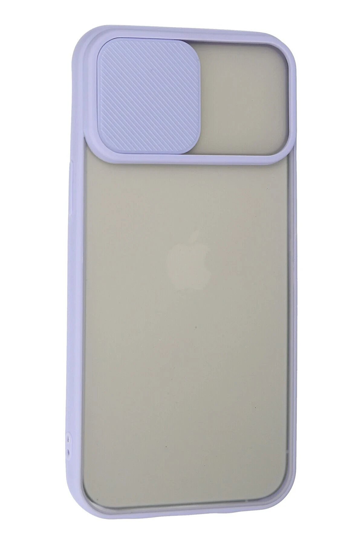 İphone 13 Pro Max Kılıf Palm Buzlu Kamera Sürgülü Si̇li̇kon - Li̇la - Dropx6084-5295