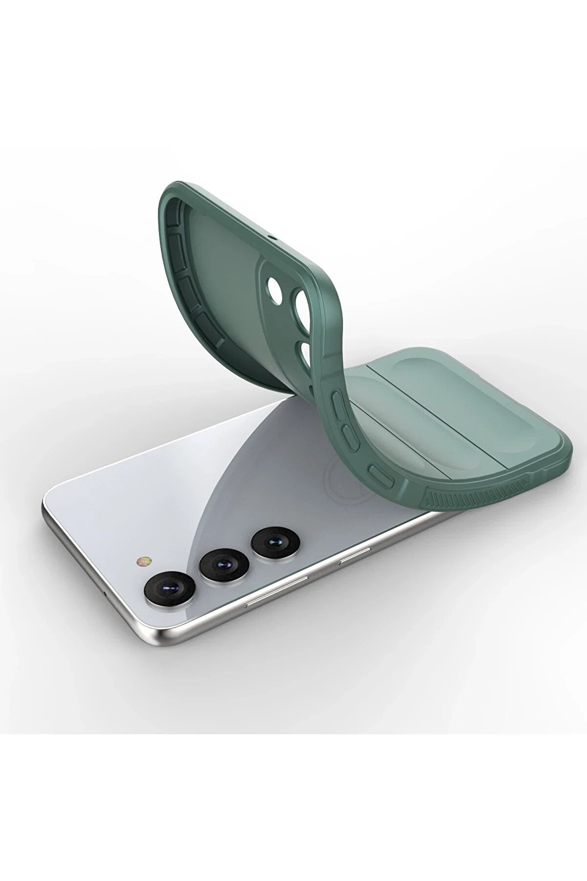 Samsung Galaxy S23 Plus Kılıf Opti̇mum Si̇li̇kon - Koyu Yeşi̇l - Dropx7313-9070