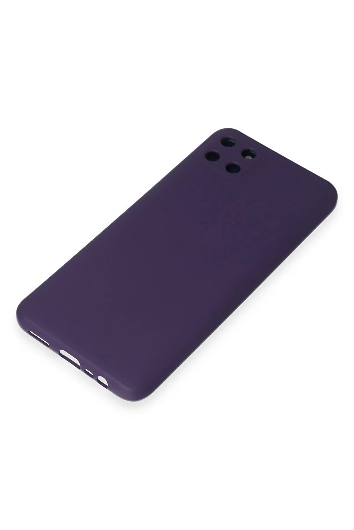 Realme C11 Kılıf Nano İçi̇ Kadi̇fe Si̇li̇kon - Mor - Dropx1559-1819