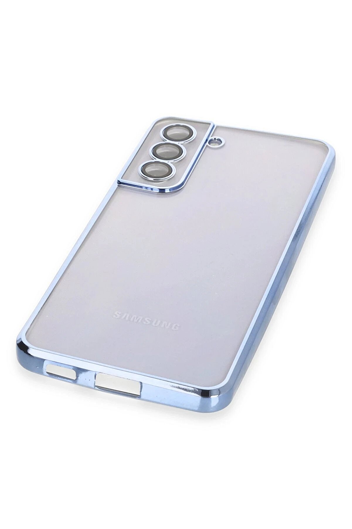 Samsung Galaxy S21 Fe Kılıf Lensli̇ Si̇li̇kon - Açık Mavi̇ - Dropx7742-9420