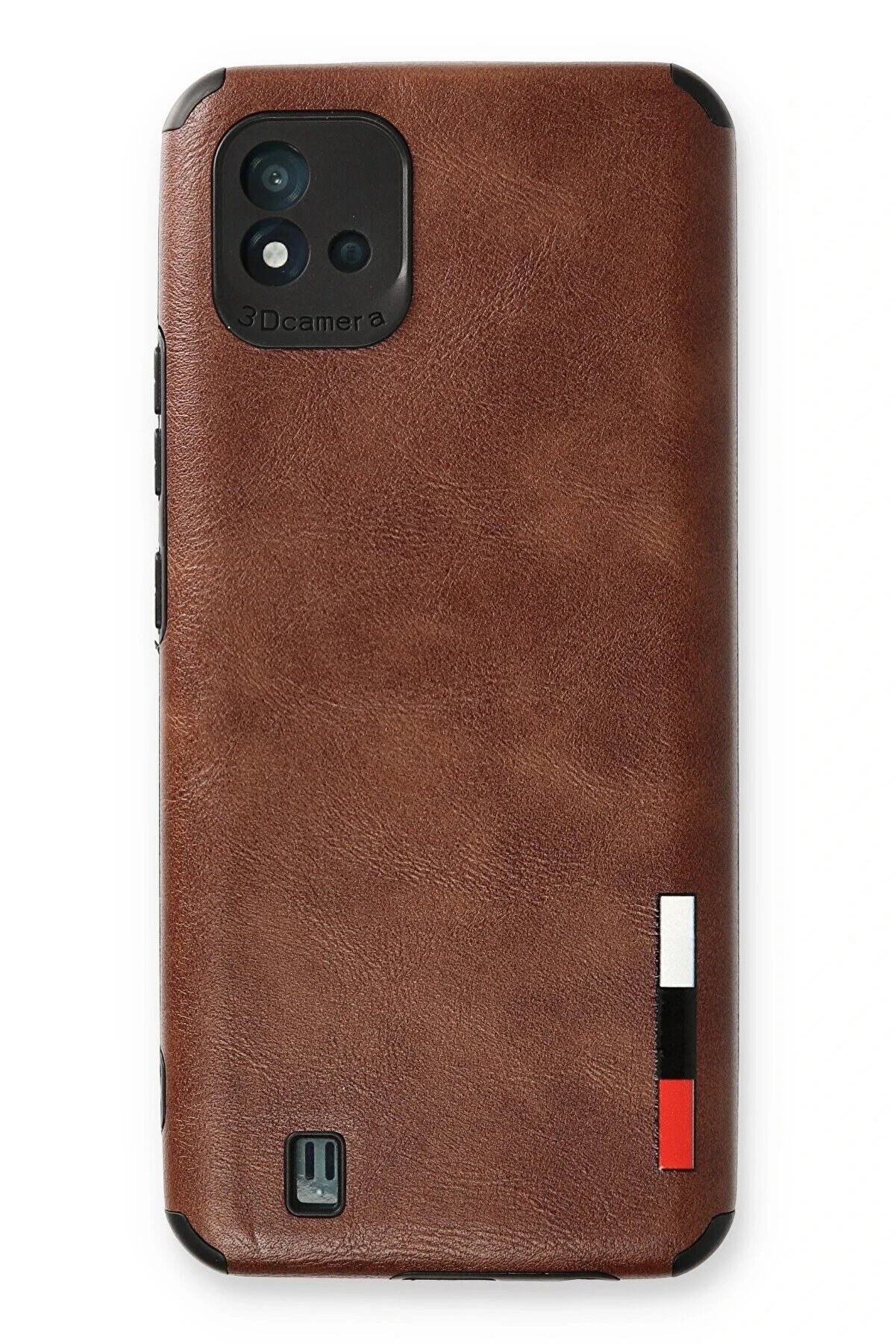 CepteToptan Realme C11 2021 Kılıf Loop Deri Silikon - Kahverengi - DROPX9191-4747