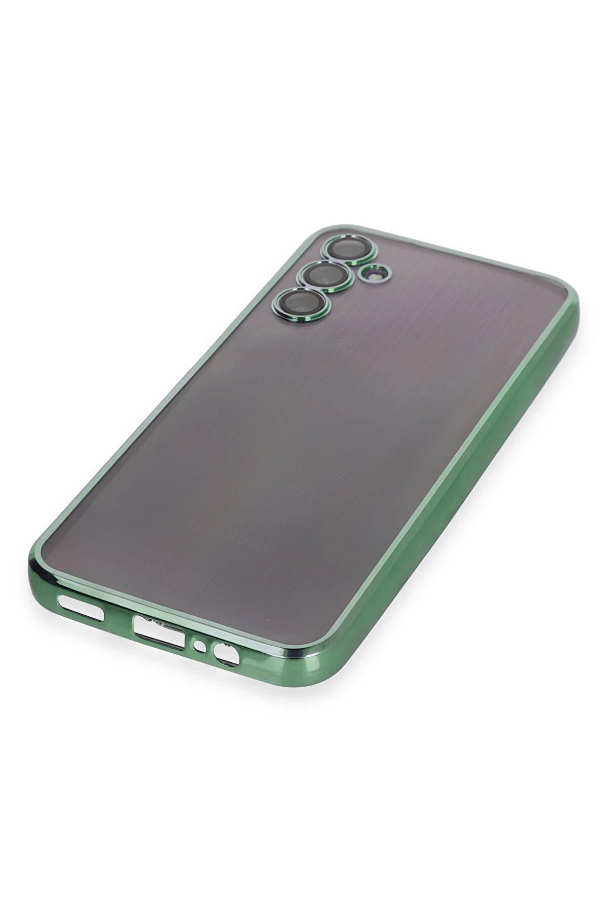 Samsung Galaxy A14 4G Kılıf Lensli̇ Si̇li̇kon - Yeşi̇l - Dropx1763-6552