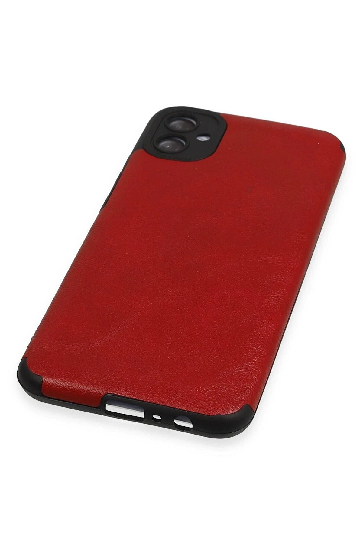 Samsung Galaxy A04E Kılıf Loop Deri̇ Si̇li̇kon - Kırmızı - Dropx8188-7335