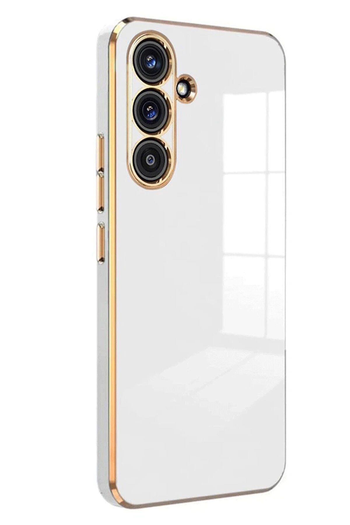 Samsung Galaxy A36 Kılıf Volet Si̇li̇kon - Beyaz - Dropx5726-4985