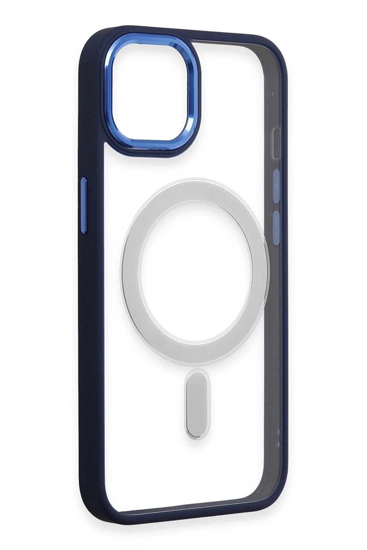 İphone 15 Pro Kılıf Room Magneti̇csafe Si̇li̇kon - Laci̇vert - Dropx5487-5359