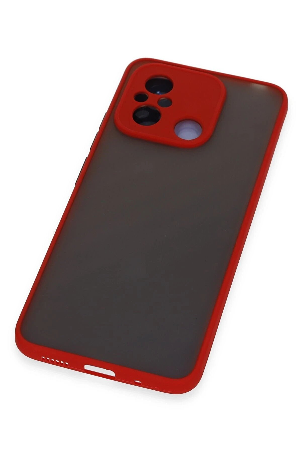 Xi̇aomi̇ Redmi̇ 12C Kılıf Montreal Si̇li̇kon Kapak - Kırmızı - Dropx4573-2333