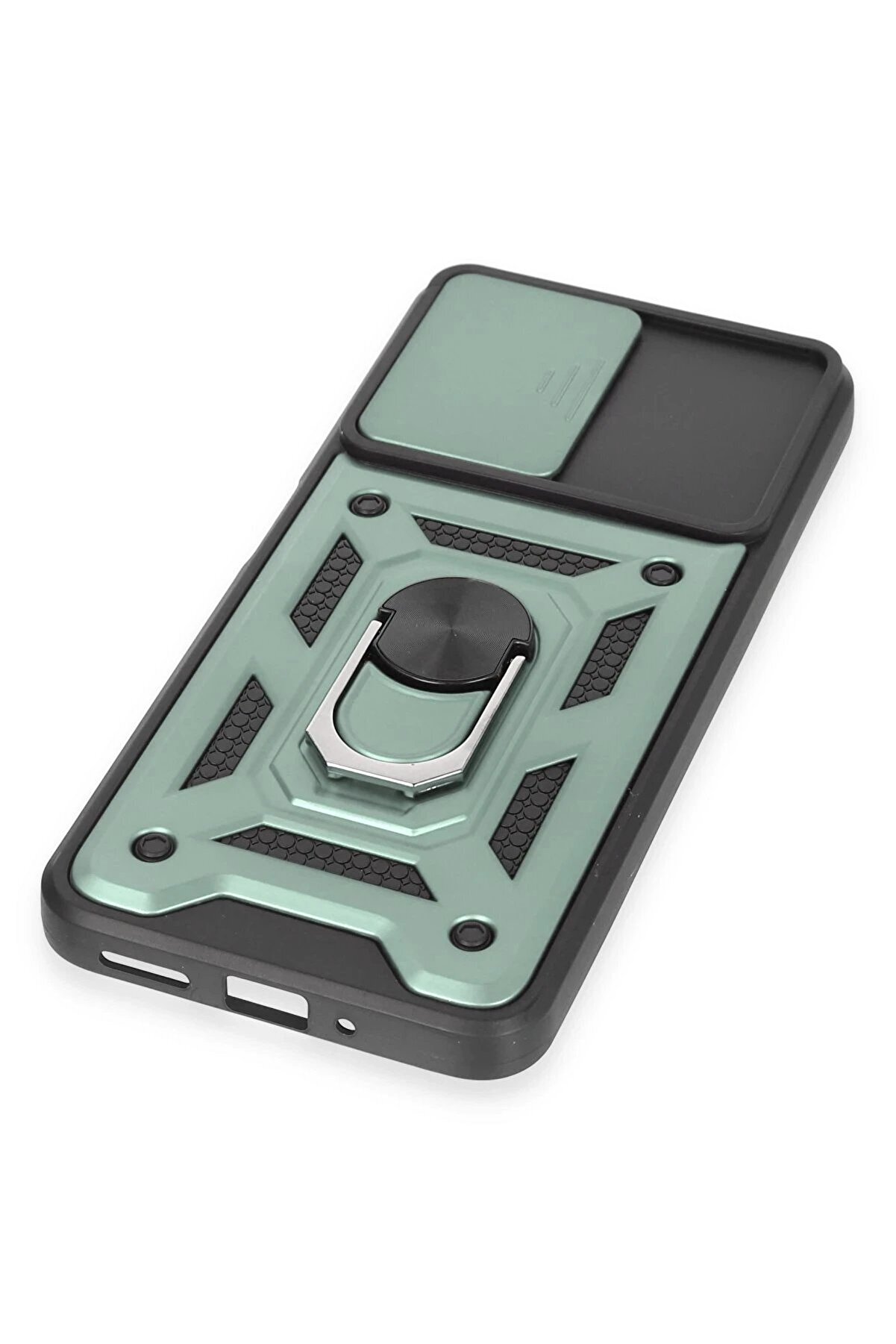 Xi̇aomi̇ Redmi̇ Note 12 5G Kılıf Pars Lens Yüzüklü Si̇li̇kon - Yeşi̇l - Dropx3220-4189