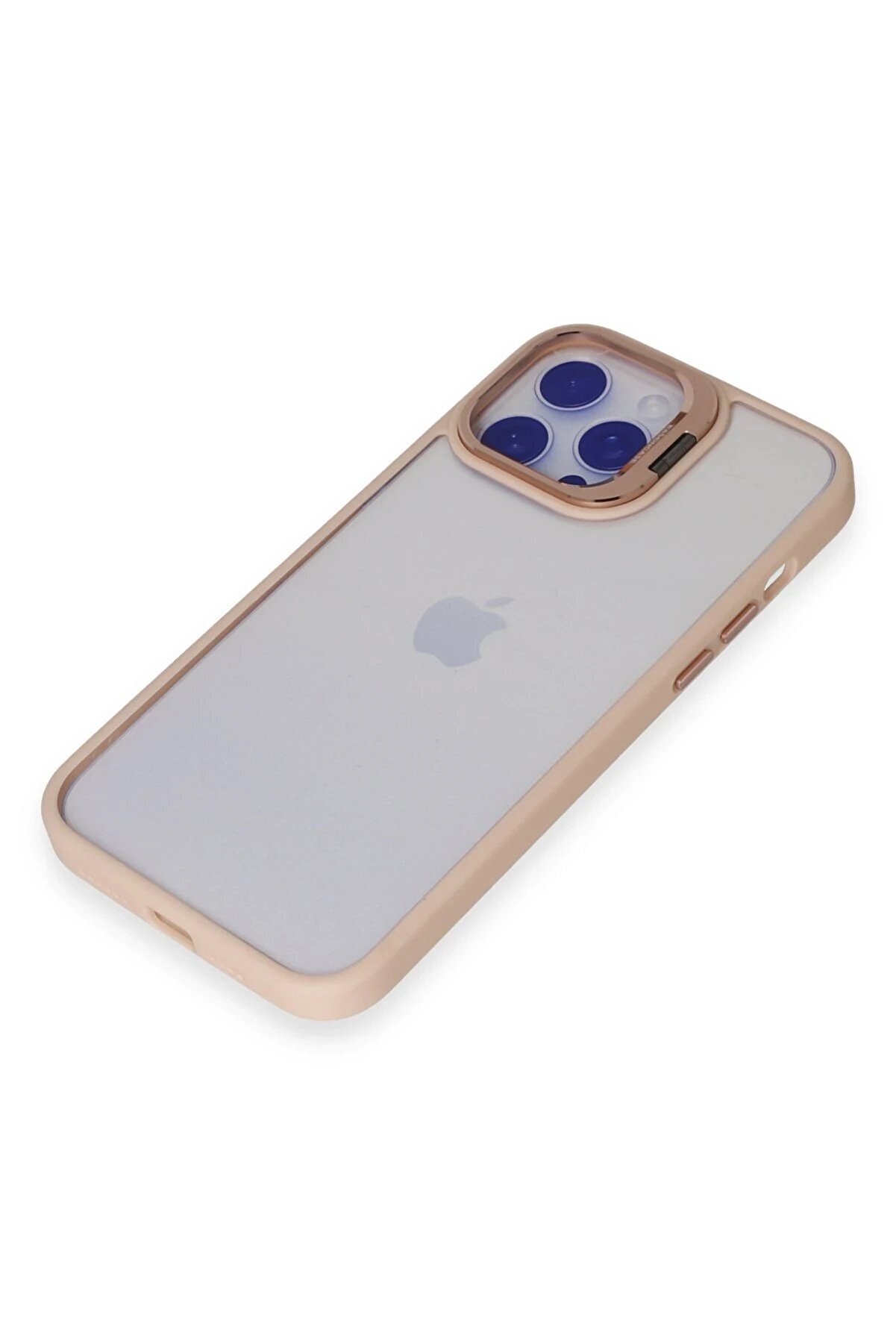 İphone 14 Pro Kılıf Roblox Lens Standlı Kapak - Pudra - Dropx1306-9696