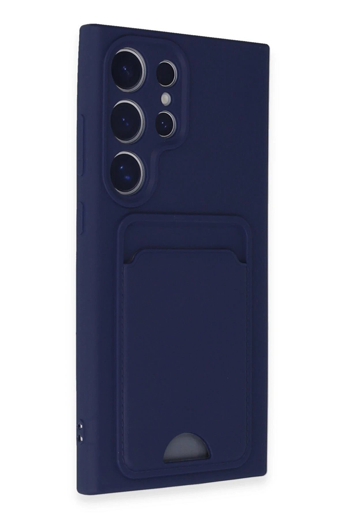 Samsung Galaxy S24 Ultra Kılıf Kelvi̇n Kartvi̇zi̇tli̇ Si̇li̇kon - Laci̇vert - Dropx8695-2476