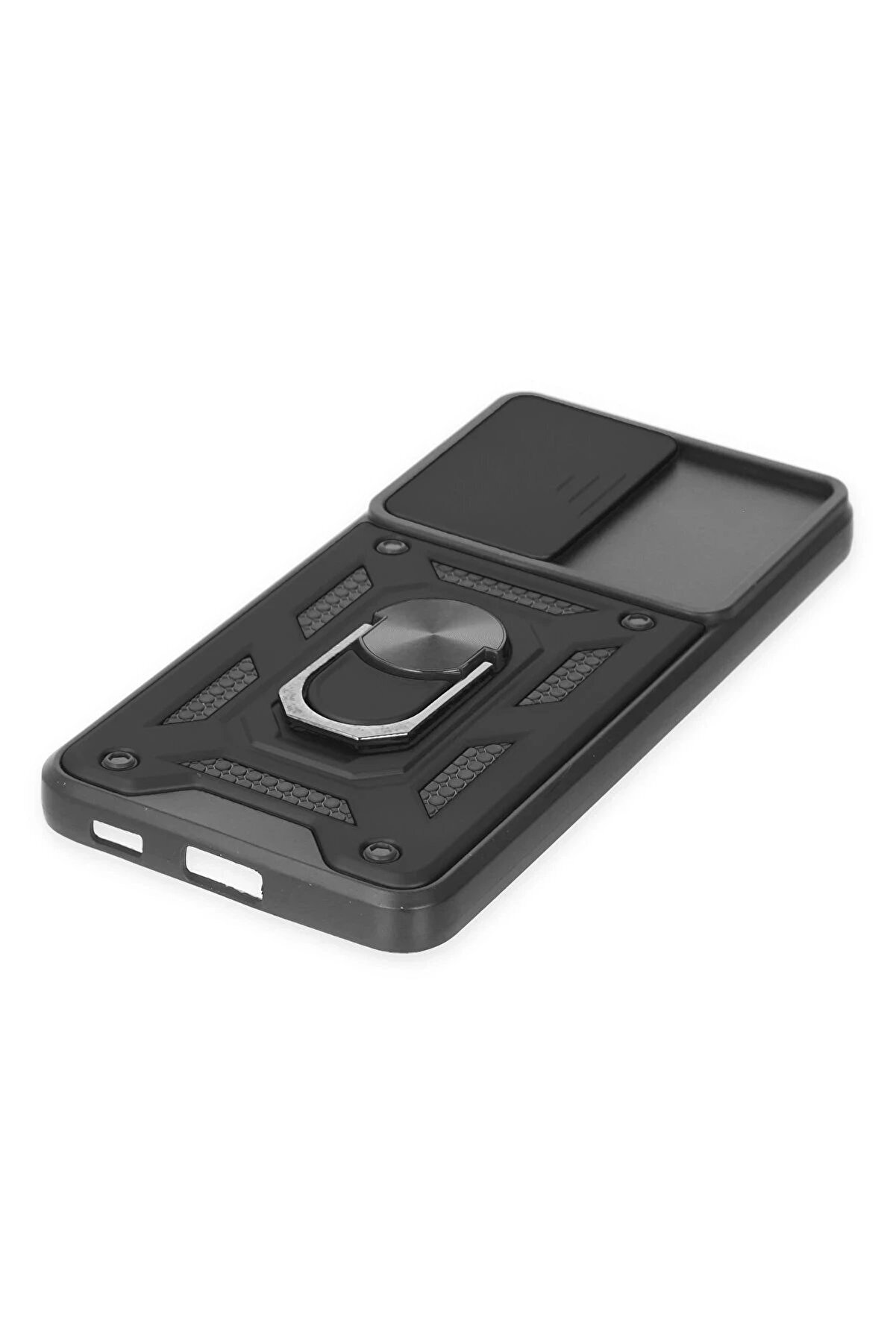 Samsung Galaxy S21 Fe Kılıf Pars Lens Yüzüklü Si̇li̇kon - Si̇yah - Dropx9315-3644