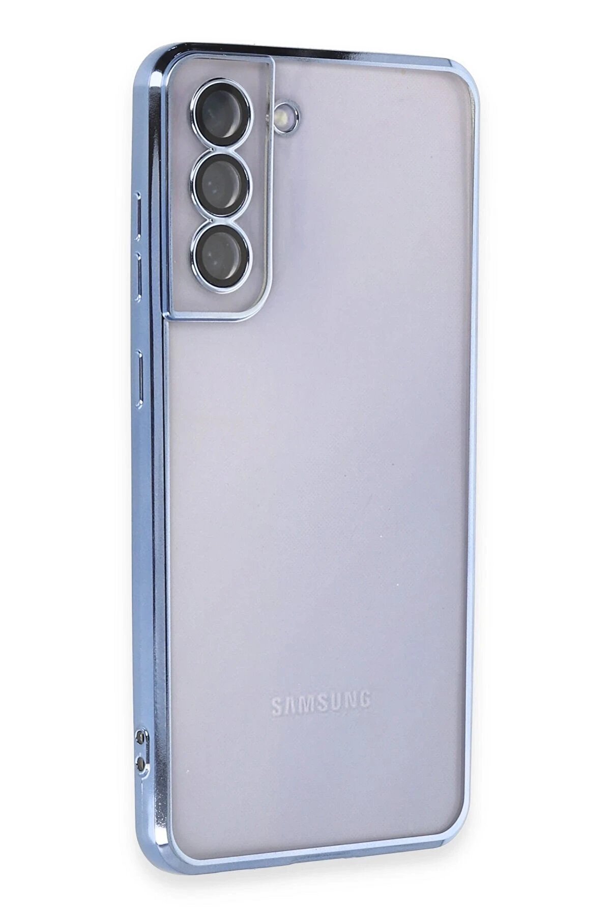 Samsung Galaxy S21 Fe Kılıf Lensli̇ Si̇li̇kon - Açık Mavi̇ - Dropx7742-9420