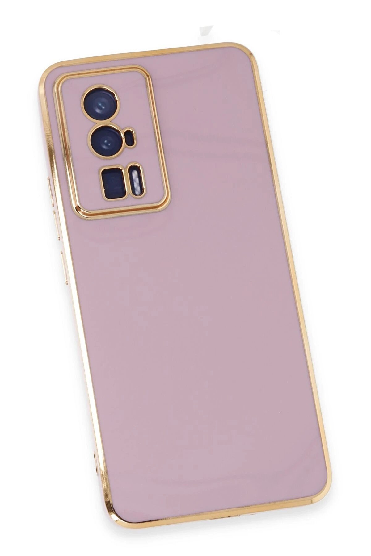 Xi̇aomi̇ Poco F5 Pro Kılıf Volet Si̇li̇kon - Mor - Dropx8252-6185