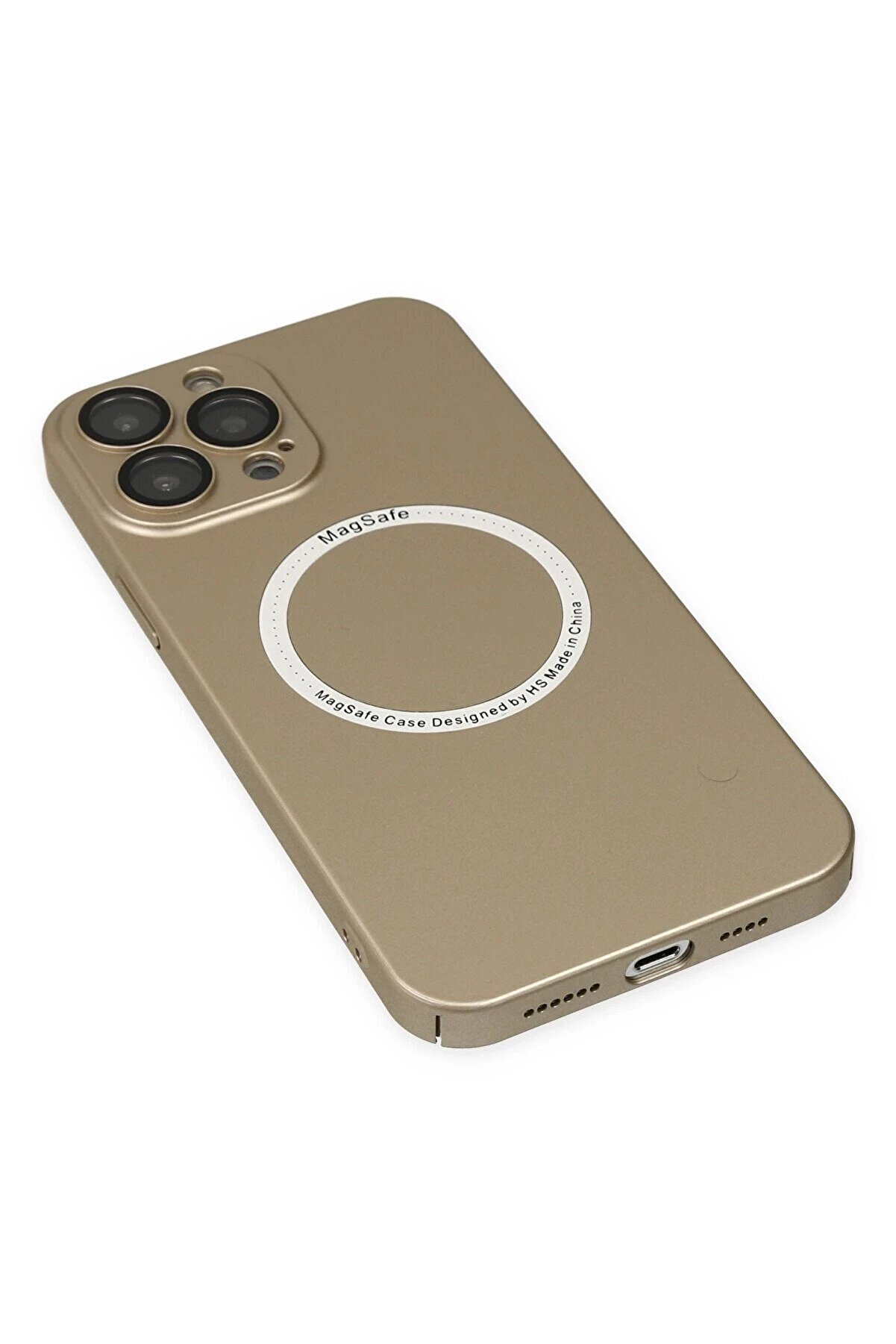 İphone 13 Pro Kılıf Jack Magneti̇csafe Lens Si̇li̇kon - Gold - Dropx5068-6289