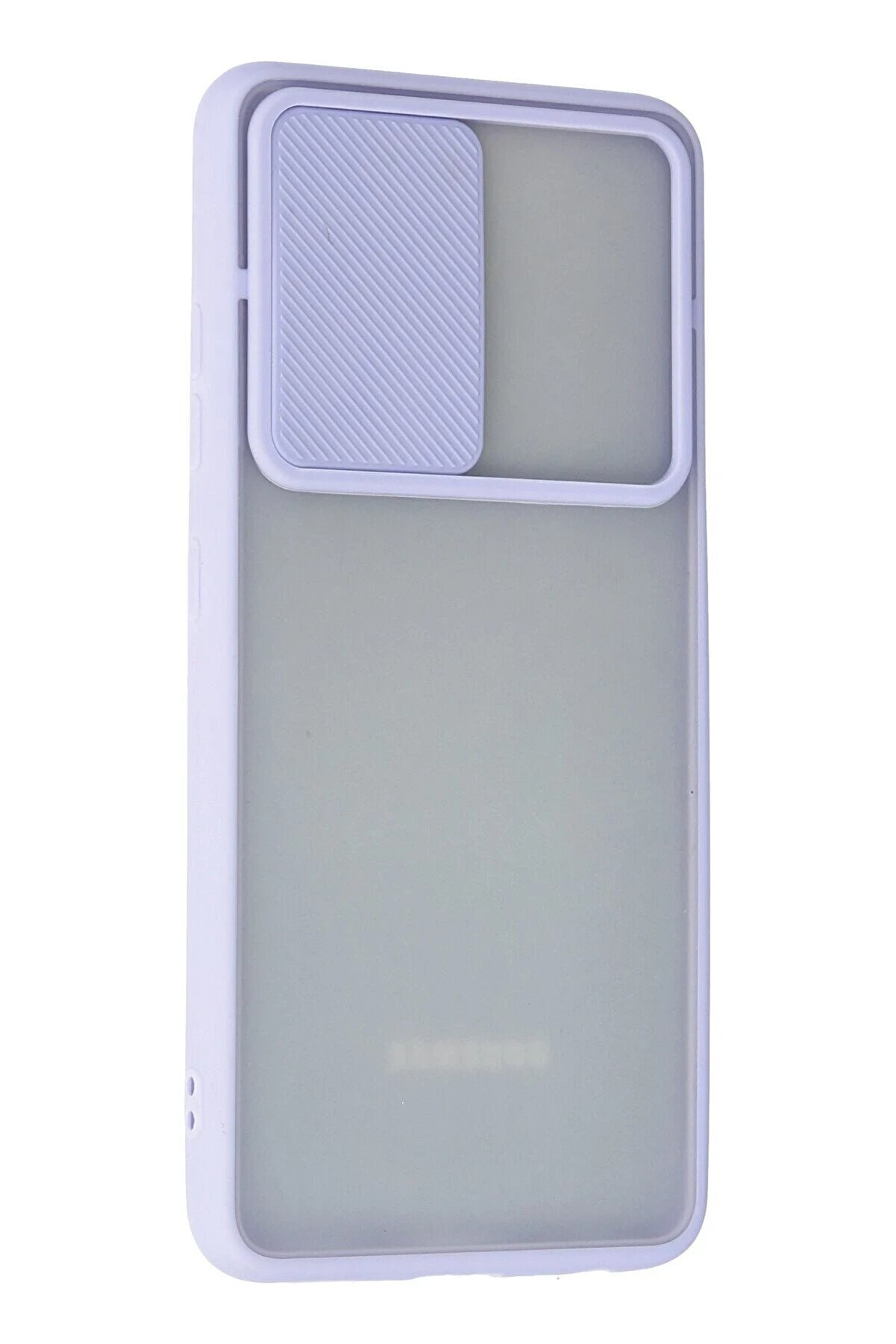 Samsung Galaxy A72 Kılıf Palm Buzlu Kamera Sürgülü Si̇li̇kon - Li̇la - Dropx3096-6507