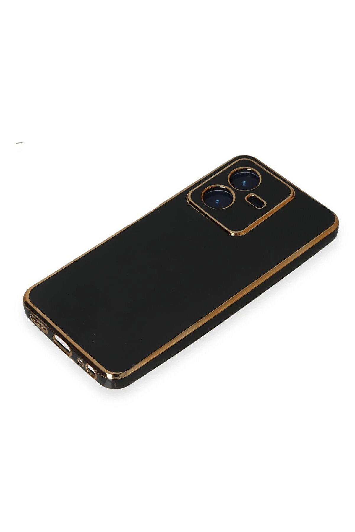 Vi̇vo Y22 2022 Kılıf Volet Si̇li̇kon - Si̇yah - Dropx6511-7649